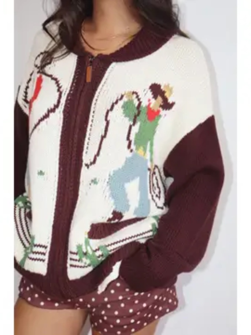 NWT Western Knit Cardigan Sweater - Picture 6 of 7